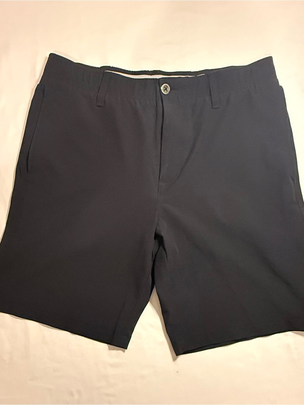Under Armour Men's Flat-Front Performance Shorts - Black